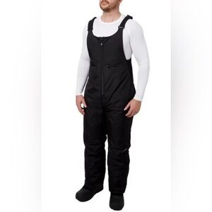 Rawik Skiwear Black Unisex Ski Bib Water Resisitant Internal Cuffs Youth L Large